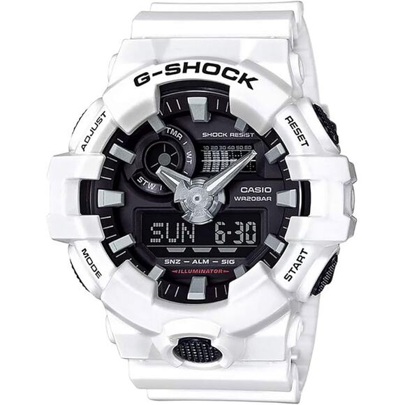 NWT G-Shock Men's Casio  Quartz Resin Casual Watch ,White-OS - Picture 1 of 4